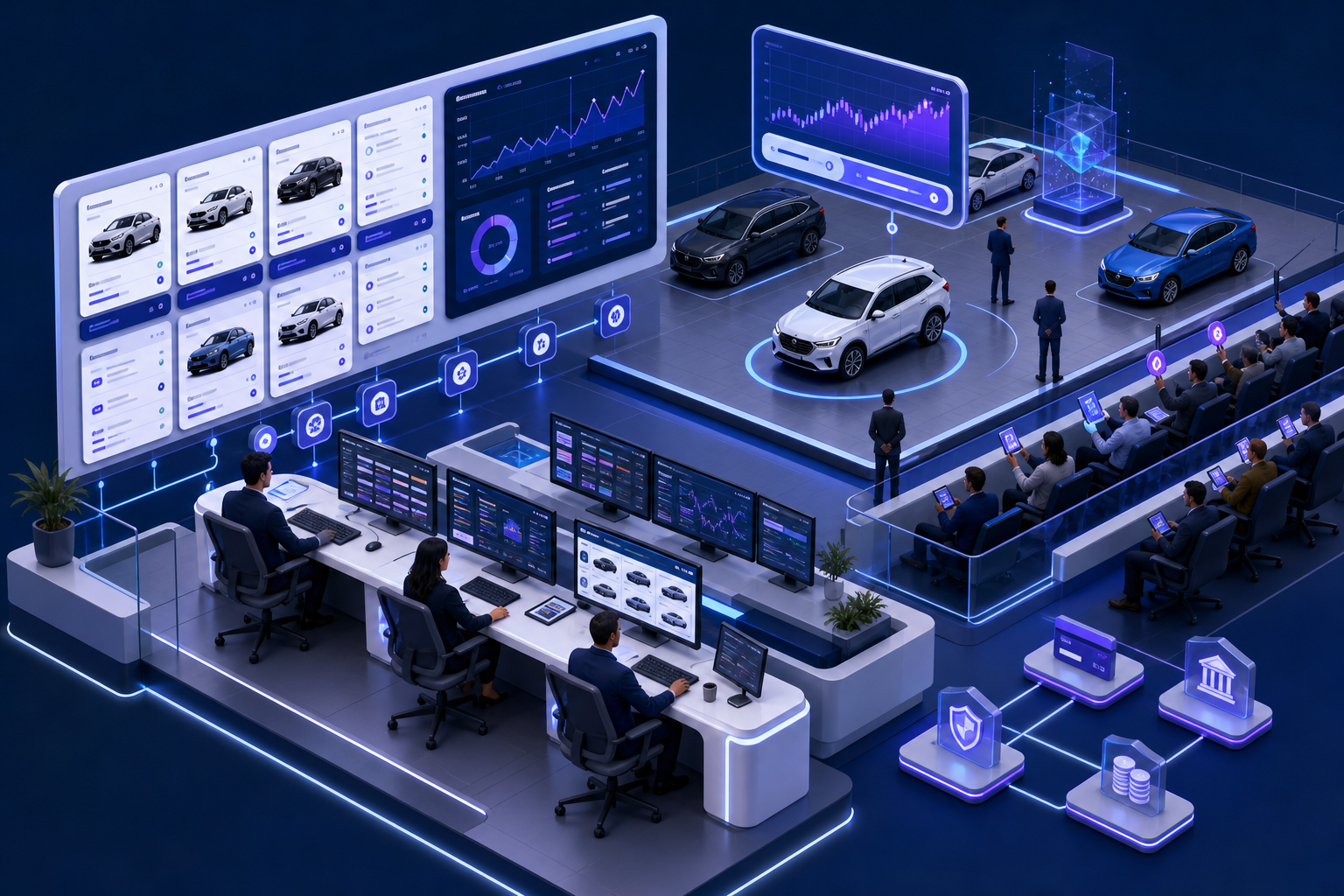 Vehicle Auction — Web Platform illustration